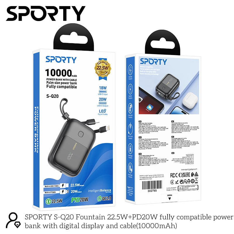 Sporty 10000mAh Power Bank